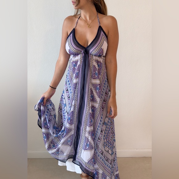 Long Bohemian Dress- beach coverup - Picture 2 of 6